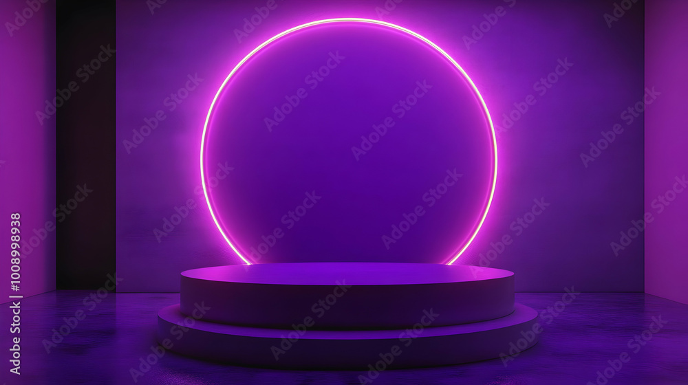 Abstract Purple 3D Render with Empty Space Abstract Purple 3D Render with Empty Space