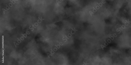 Abstract smoke misty fog on isolated black background, Abstract black and gray grunge texture. Distressed grey grunge seamless texture. Smooth smoke, fog abstract steam background. Clouds backdrop