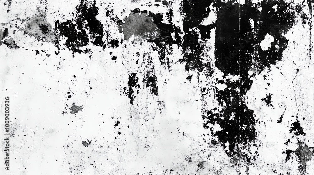Abstract black and white texture with splashes and stains. Perfect for backgrounds, wallpapers, and artistic projects. Abstract black and white texture with splashes and stains. Perfect for backgrounds, wallpapers, and artistic projects.