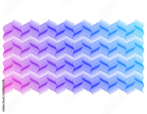 Soft rainbow color. Linear wave background, pattern. Design elements. Polygonal lines. Guilloche. Protective layer for banknotes, diplomas and certificates template photo