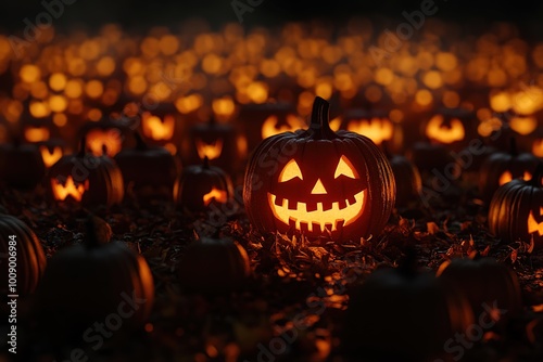 lamps of pumpkin and halloween time
