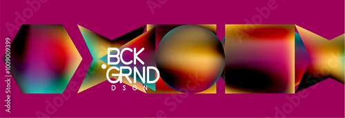 Fluid color geometric shapes abstract background. Vector Illustration For Wallpaper, Banner, Background, Card, Book Illustration, landing page