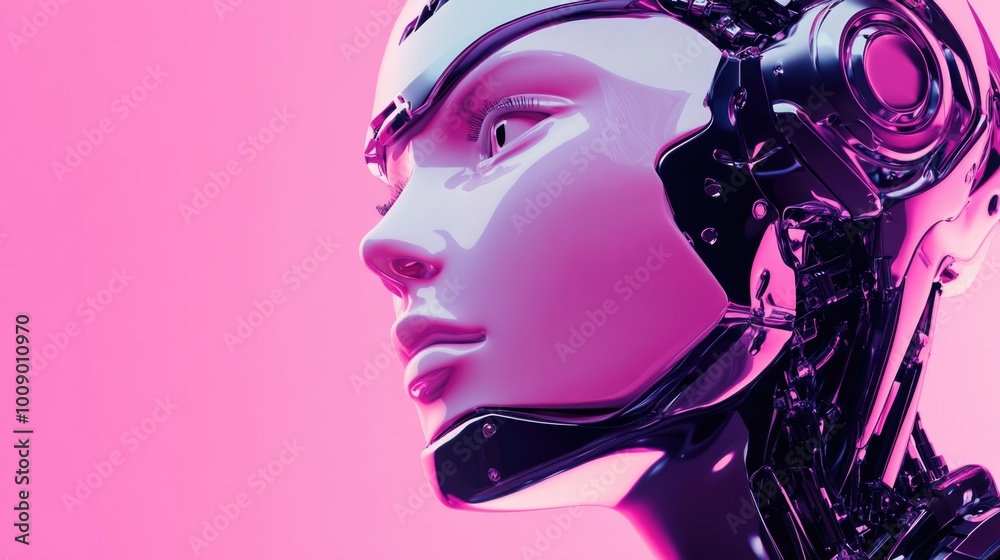 Robot Head Close Up Robot Head Close Up