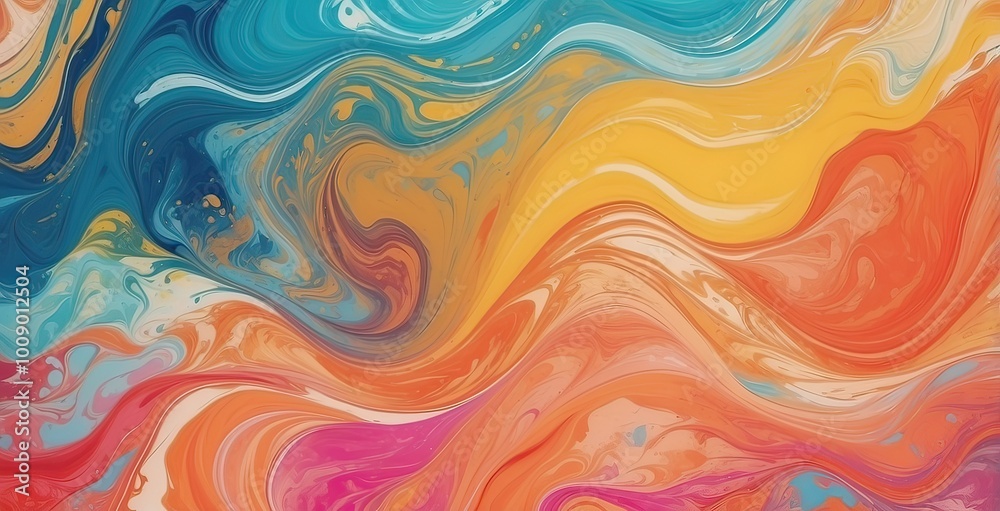 Colorful abstract swirl pattern showcasing vibrant hues, created by ai generated Colorful abstract swirl pattern showcasing vibrant hues, created by ai generated