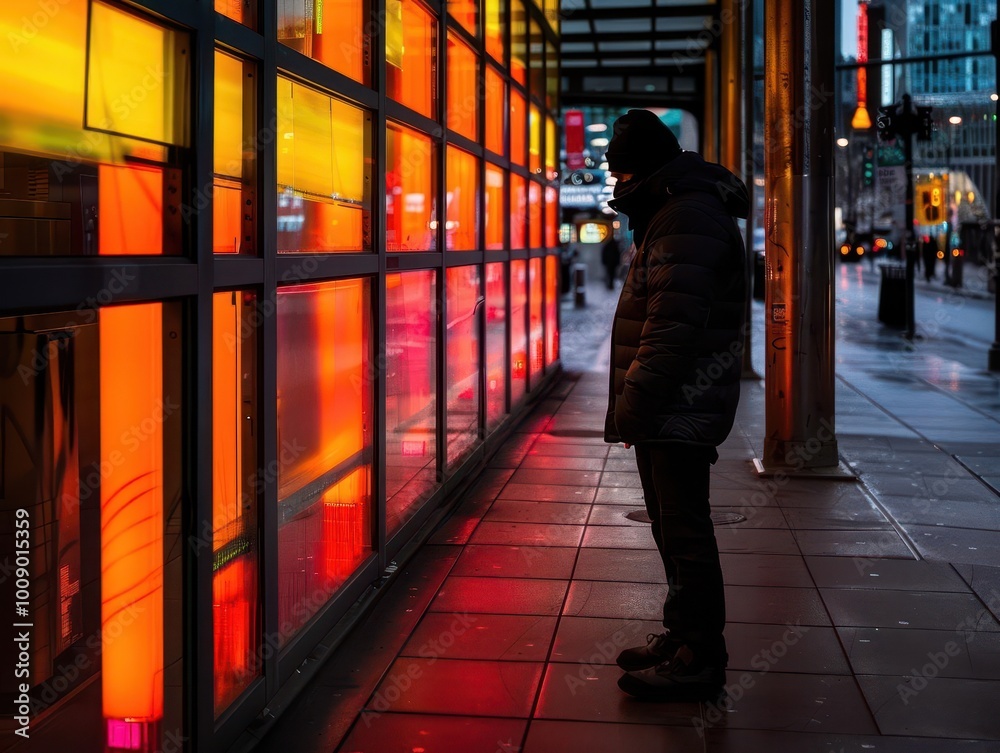 Fototapeta premium Street photography with vibrant scenes, dynamic and candid, Urban, Bright hues, Photograph, Urban life