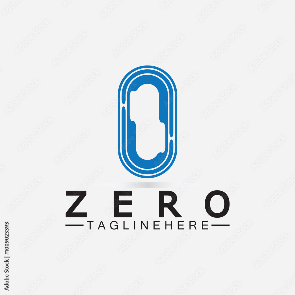 Letter O Or Number 0 Logo Icon Design