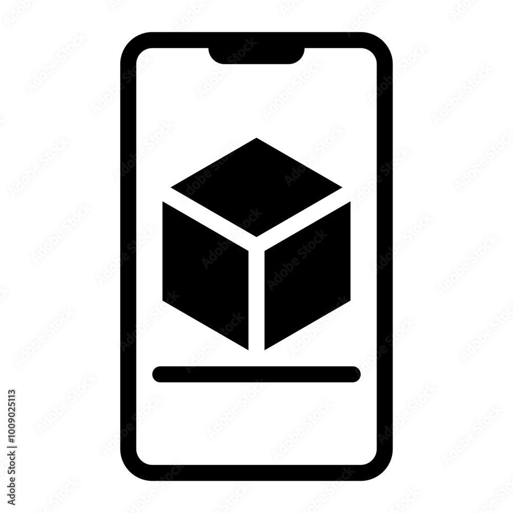 smartphone glyph icon smartphone glyph icon