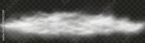 Illustration smoke, vape, fog, smog.Realistic smoke on a transparent background.
