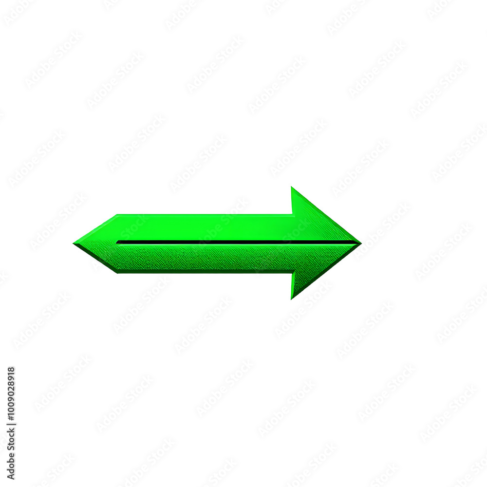 Neon green arrow pointing right, with a sleek design, isolated on transparent background, Generative AI Neon green arrow pointing right, with a sleek design, isolated on transparent background, Generative AI