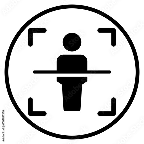 body scan glyph icon