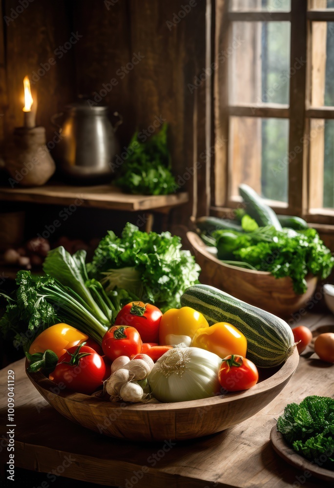 close fresh ingredients highlighting vibrant colors textures culinary world, arrangement, artistic, aroma, appetizing, beauty, bowl, bright, colorful