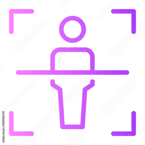 body scan gradient icon