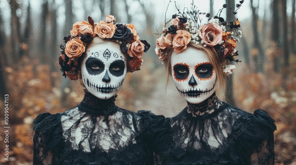 Day of the Dead - Sugar Skull Makeup and Costumes Day of the Dead - Sugar Skull Makeup and Costumes