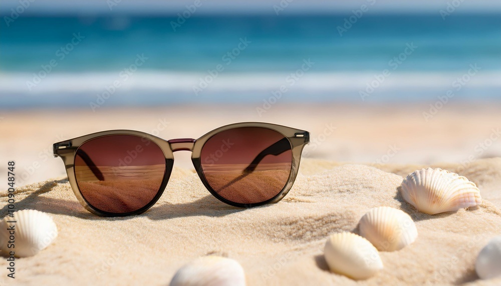 Sunglasses on the beach