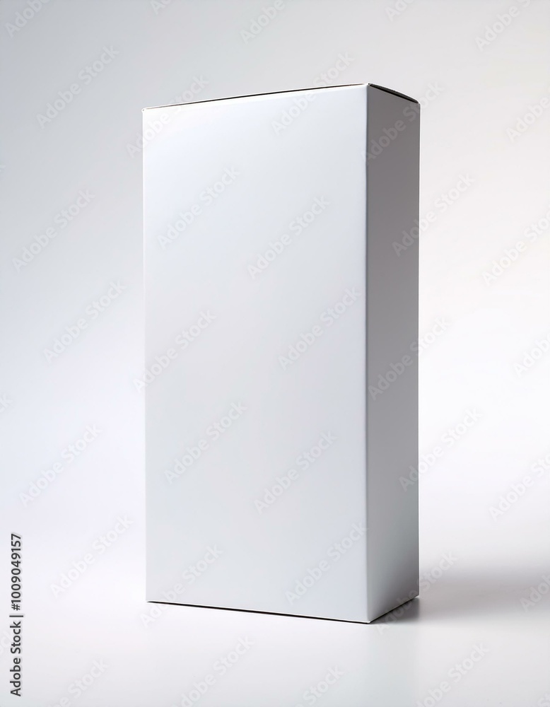 Blank white box on white background Blank white box on white background