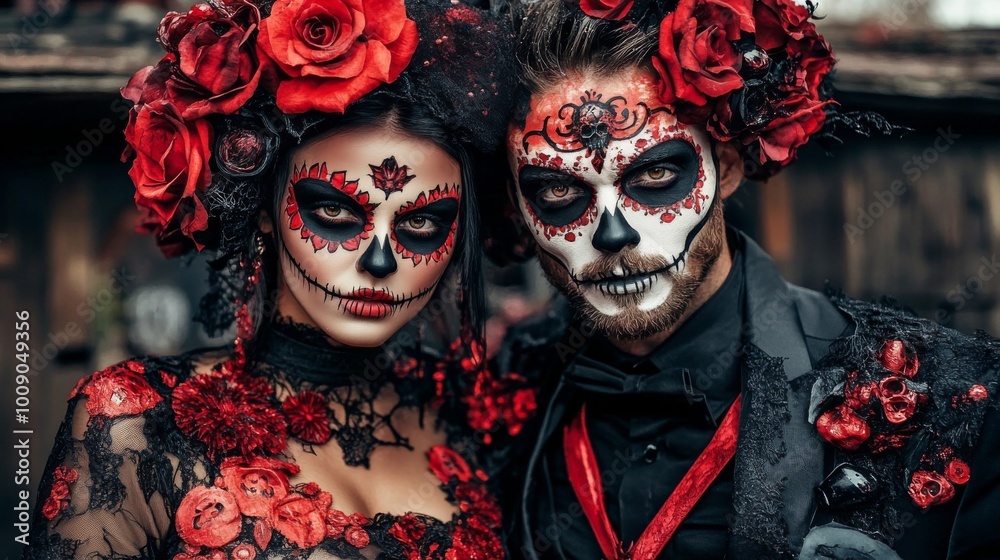 Day of the Dead - Sugar Skull Makeup and Costumes Day of the Dead - Sugar Skull Makeup and Costumes