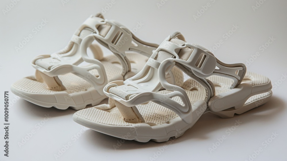 Hallux Valgus toe orthosis, designed for correction and support, presented on a white background to emphasize its structure and functionality. Hallux Valgus toe orthosis, designed for correction and support, presented on a white background to emphasize its structure and functionality.