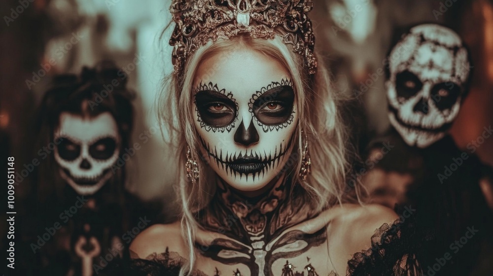 Day of the Dead - Sugar Skull Makeup and Costumes Day of the Dead - Sugar Skull Makeup and Costumes