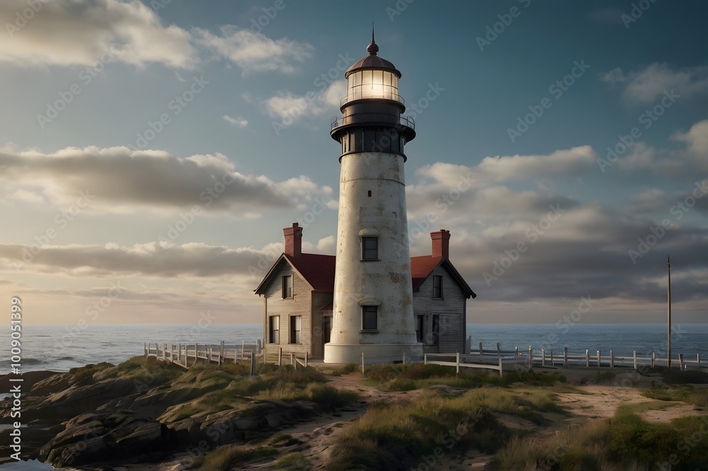 Historic 1900s Rendering of an Old Lighthouse: A Timeless Illustration Capturing Vintage Maritime Architecture and Coastal Charm Historic 1900s Rendering of an Old Lighthouse: A Timeless Illustration Capturing Vintage Maritime Architecture and Coastal Charm