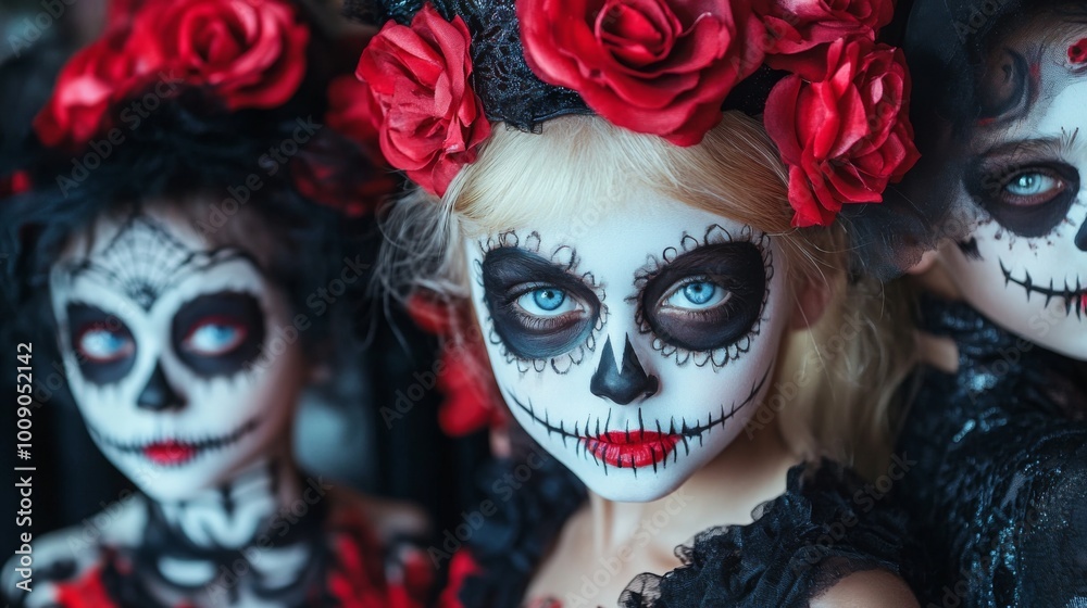 Day of the Dead - Sugar Skull Makeup and Costumes Day of the Dead - Sugar Skull Makeup and Costumes
