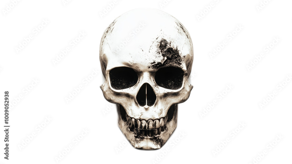 Skull Illustration Isolated On Transparent Background Skull Illustration Isolated On Transparent Background