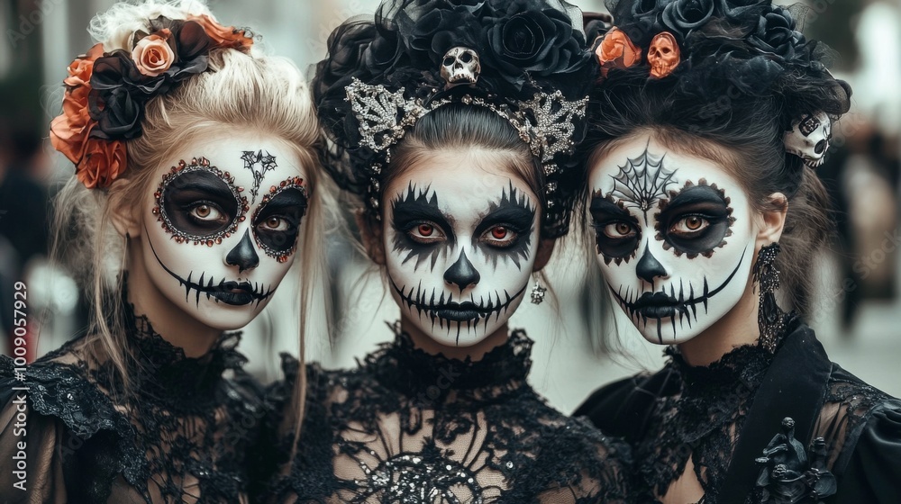Day of the Dead - Sugar Skull Makeup and Costumes
Day of the Dead - Sugar Skull Makeup and Costumes
