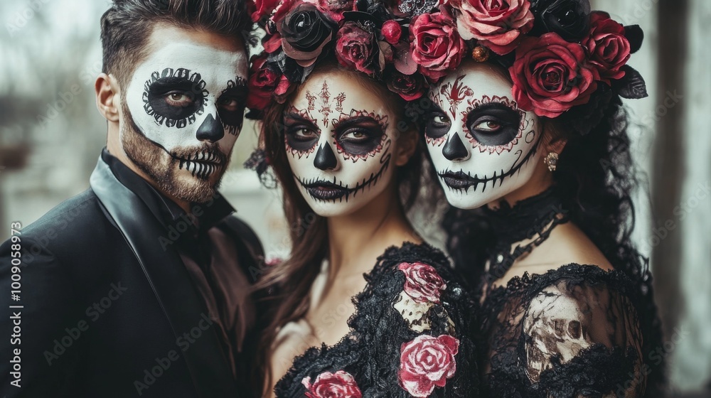 Day of the Dead - Sugar Skull Makeup and Costumes Day of the Dead - Sugar Skull Makeup and Costumes