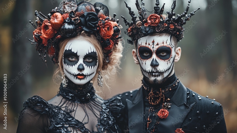 Day of the Dead - Sugar Skull Makeup and Costumes Day of the Dead - Sugar Skull Makeup and Costumes