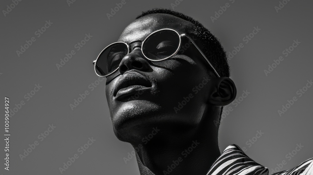 Man in Sunglasses with Confident Look