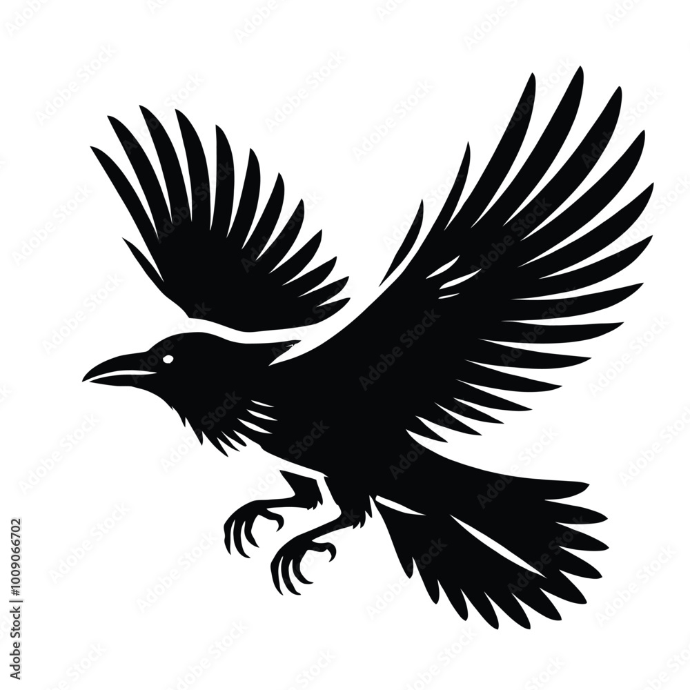 Fototapeta premium Crow Silhouette