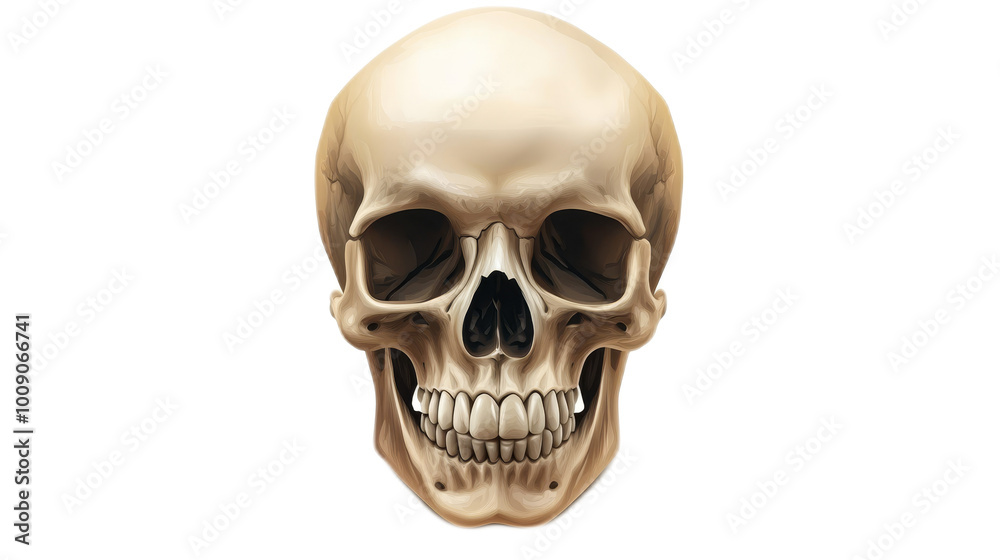 Obraz premium Skull Illustration Isolated On Transparent Background 