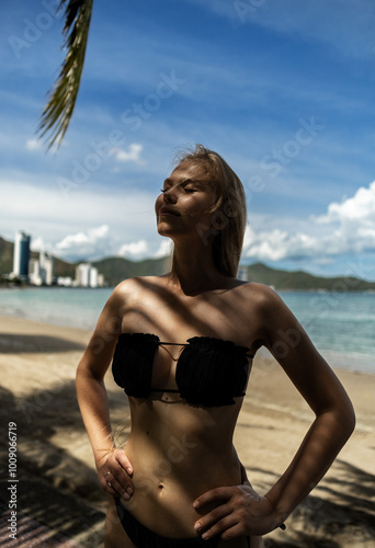 woman in bikini