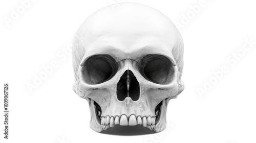 Skull Illustration Isolated On Transparent Background 