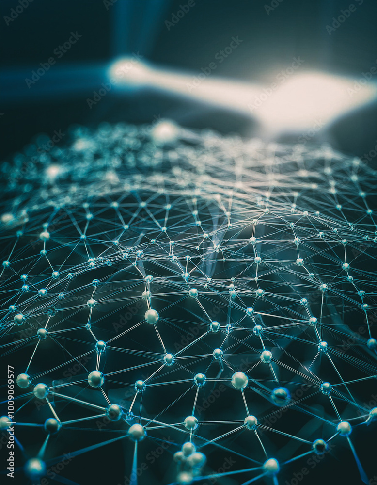 Obraz premium Network connection line