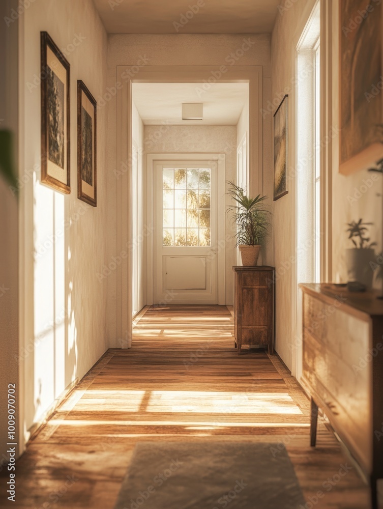 Sunlit Hallway Sunlit Hallway