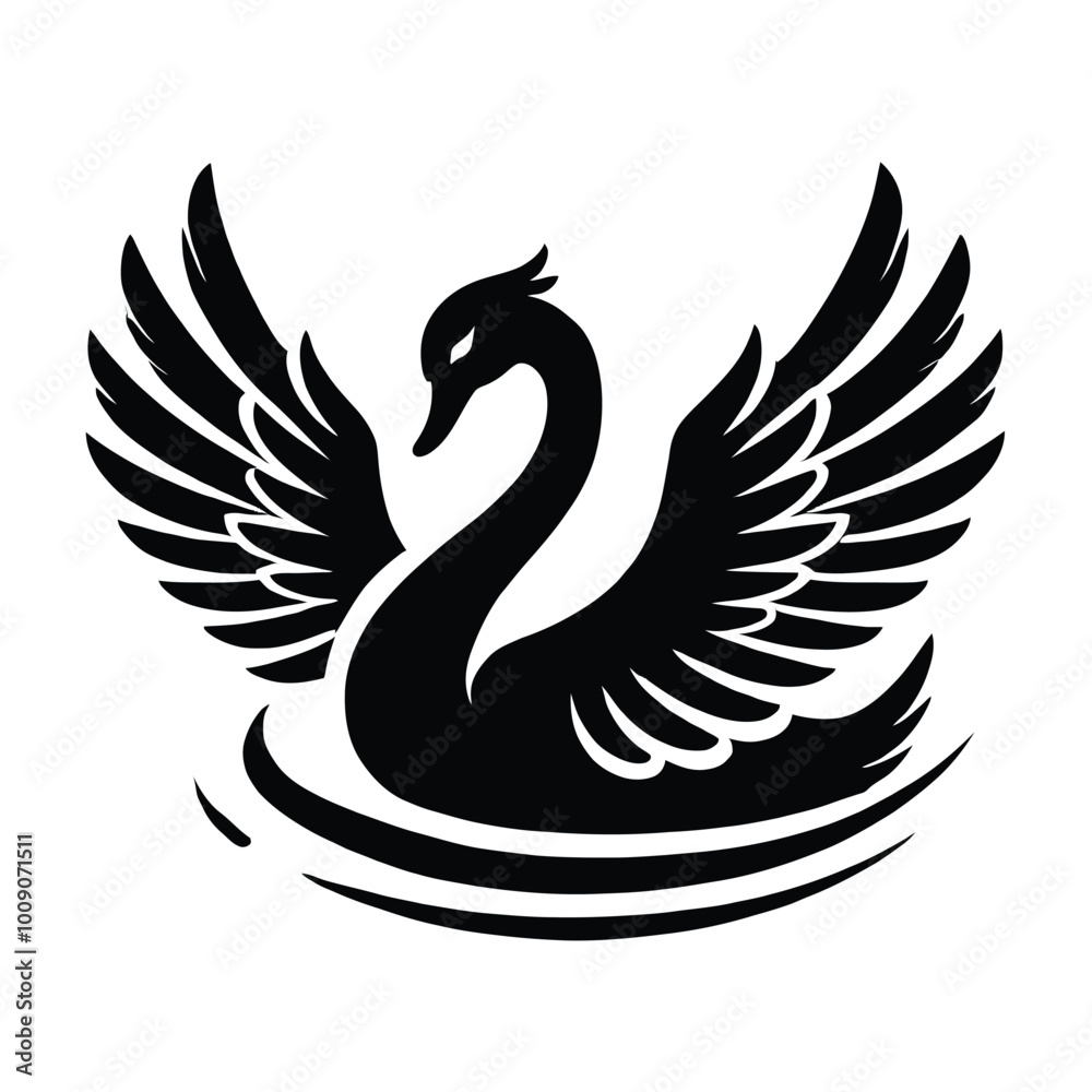 Obraz premium Swan Silhouette