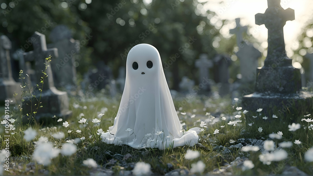 Cute baby ghost in chemistry Cute baby ghost in chemistry