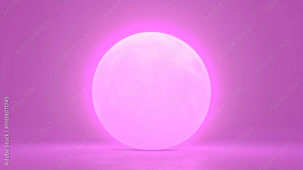 Glowing Orb with Gradient Effects in 3D Rendering