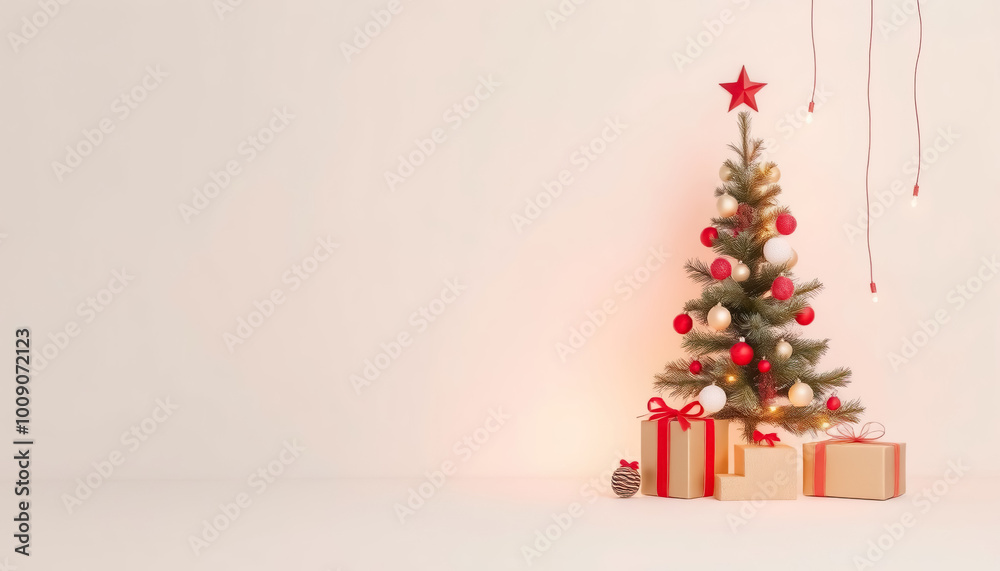 Christmas background minimalism style Christmas background minimalism style