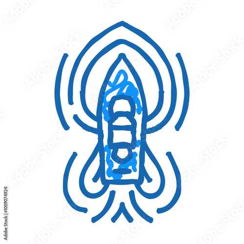 marine hydrodynamics doodle icon sketch vector. marine hydrodynamics sign. isolated symbol illustration