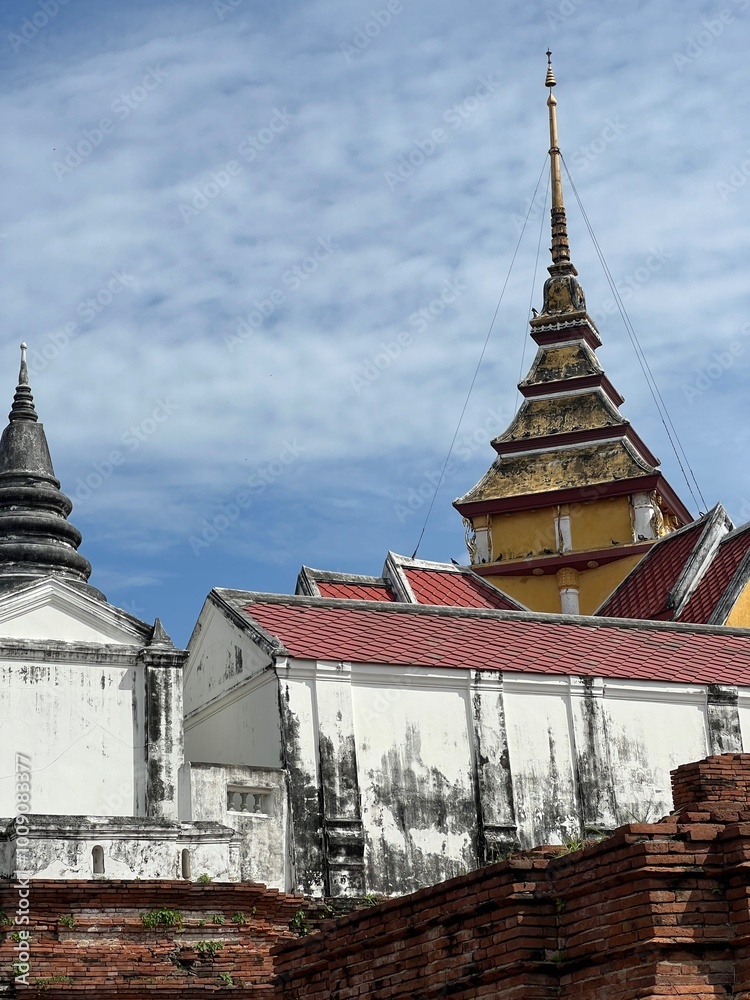Fototapeta premium Old historical sites in Thailand