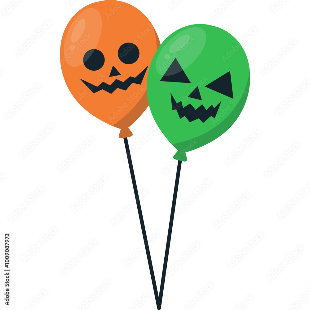 Halloween Balloon Scary Illustration Halloween Balloon Scary Illustration