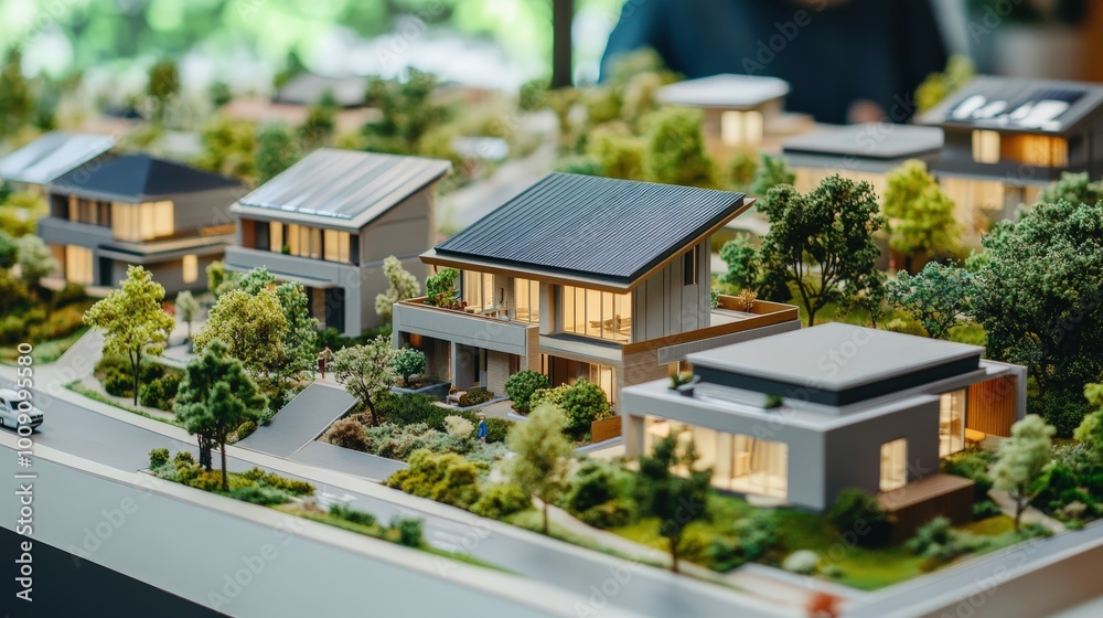 Architectural Model Display of Residential Designs