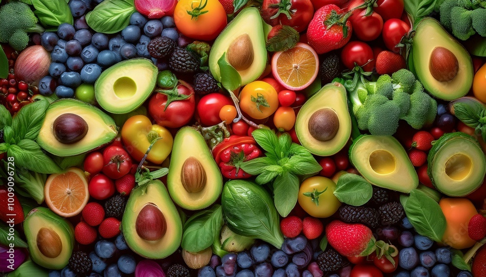 Background of A Healthy and Delicious Assortment of vegetables and fruit. A Healthy and Diverse Selection of Produce. A Colorful Display of Organic Fruits and Vegetables Background of A Healthy and Delicious Assortment of vegetables and fruit. A Healthy and Diverse Selection of Produce. A Colorful Display of Organic Fruits and Vegetables