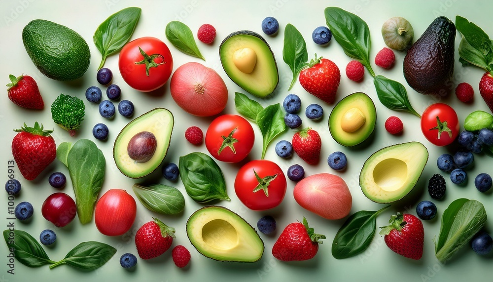 Background of A Healthy and Delicious Assortment of vegetables and fruit. A Healthy and Diverse Selection of Produce. A Colorful Display of Organic Fruits and Vegetables Background of A Healthy and Delicious Assortment of vegetables and fruit. A Healthy and Diverse Selection of Produce. A Colorful Display of Organic Fruits and Vegetables