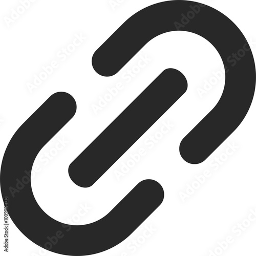 Internet URL or webpage url link icon isolated on transparent background. SVG