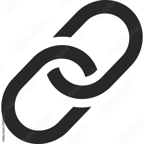 Internet URL or webpage url link icon isolated on transparent background. SVG