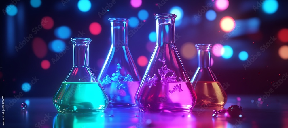 A holographic science experiment showing chemical reactions A holographic science experiment showing chemical reactions