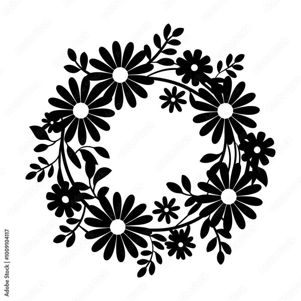 Fototapeta premium Daisy Wreath