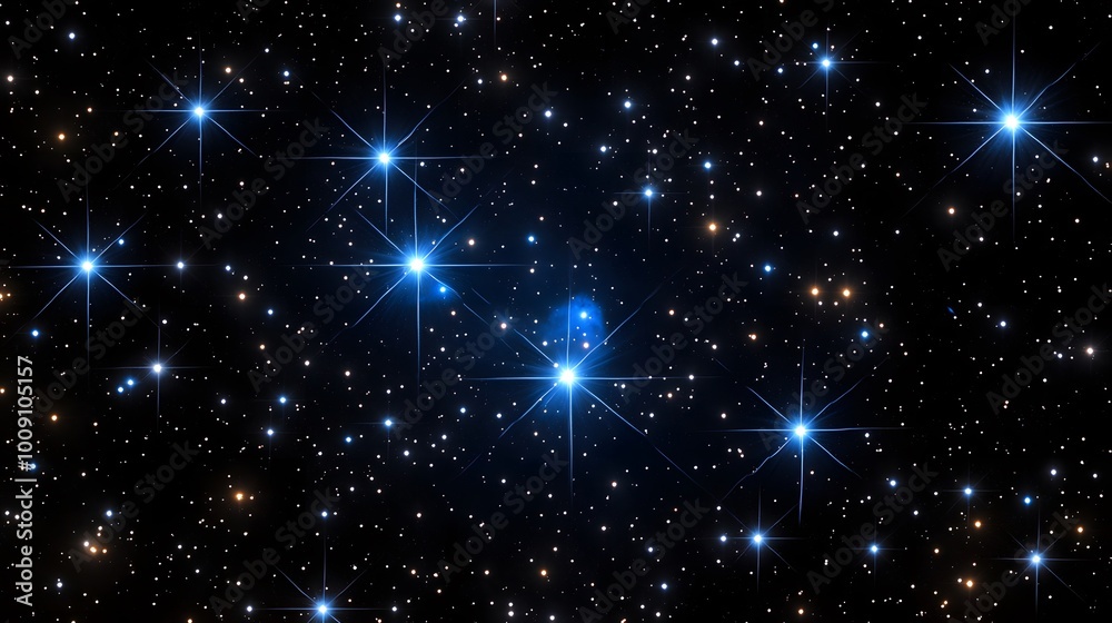 Fototapeta premium Night Sky with Bright Stars